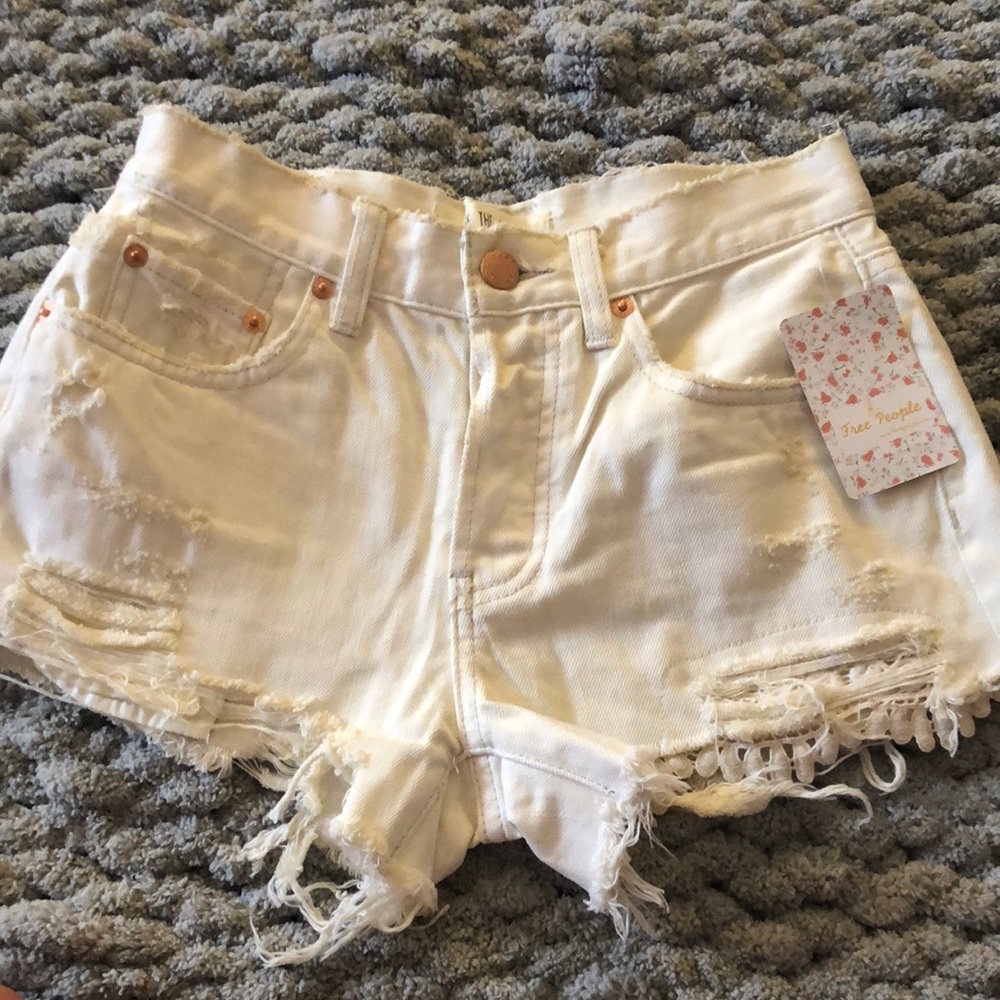 Free people denim shorts